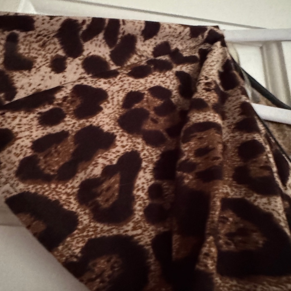 Unique Vintage Brown Leopard Print Dress - Picture 3 of 4